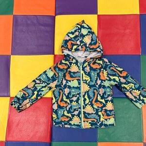 Colorful Dinosaur Print Kids' Jacket 4T